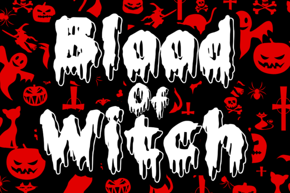 Blood of Witch: The Ultimate Display Font for Spooky Handmade Crafts