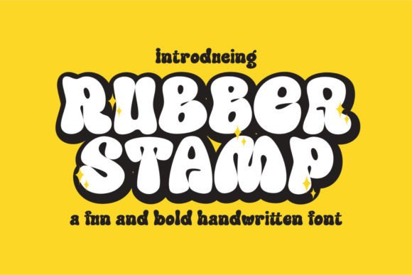 Bringing Retro Charm to Your Crafts with the Rubber Stamp Font