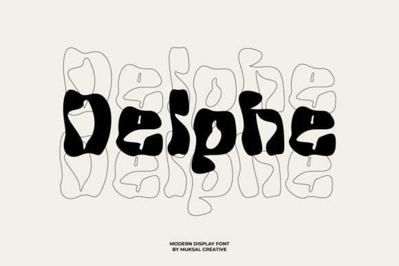 Delphe: A Quirky Display Typeface for Joyful Editorial Design
