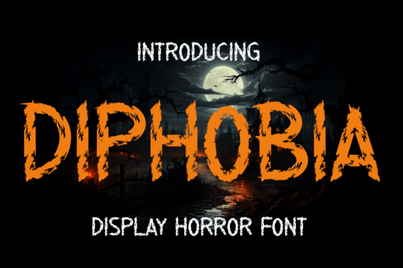 Diphobia: The Spooky Display Typeface for Halloween Web Design