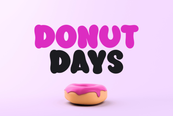 Donut Days: The Bold Display Font That Elevates Your Brand Identity