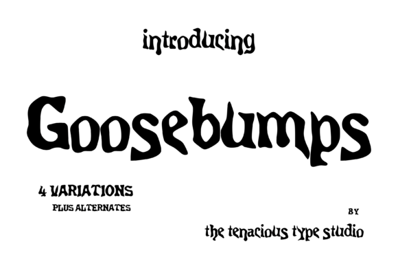Goosebumps: The Perfect Display Font for Spooky Crafts and Products