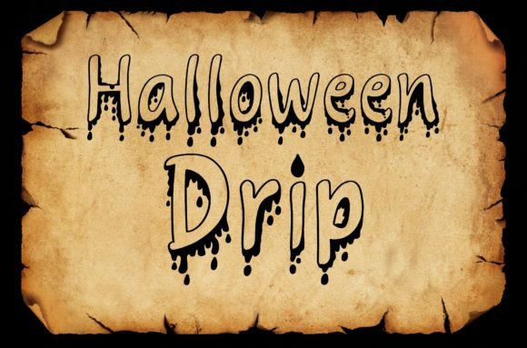 Halloween Drip: A Spooky Display Font for Bold Branding