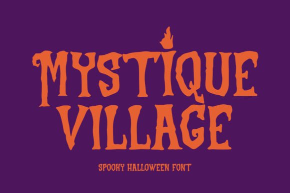 Mystique Village: The Spooky Display Font for Handmade Creators
