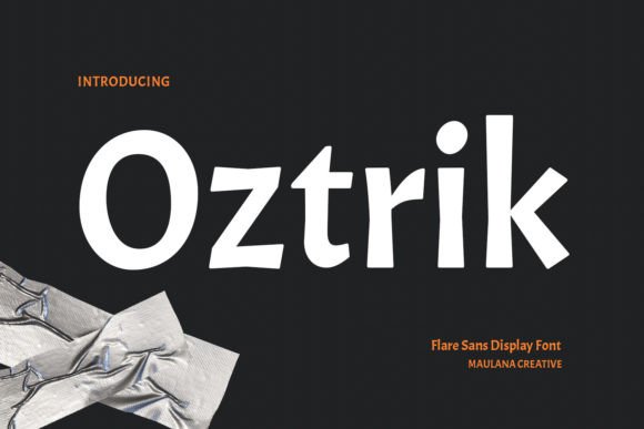 Oztrik: The Soft Flare Sans Display Font for Modern Web Design