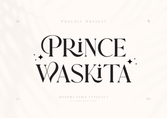 Prince Waskita: A Classy Display Typeface for Modern Web Design