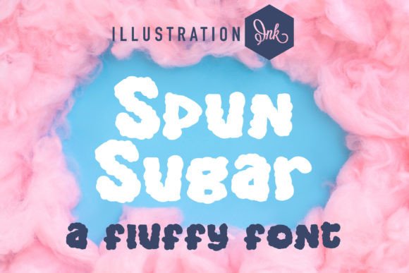 Spun Sugar: A Fluffy Display Font for Sweet Brand Identity