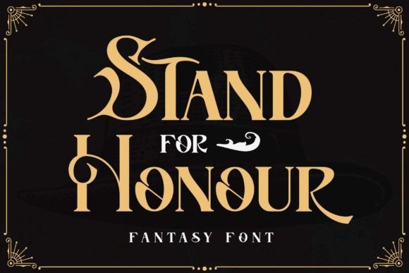 Stand for Honour: A Premium Display Font for Bold Branding