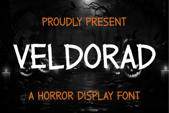 Veldorad: The Spooky Display Font for Mysterious Brand Identities
