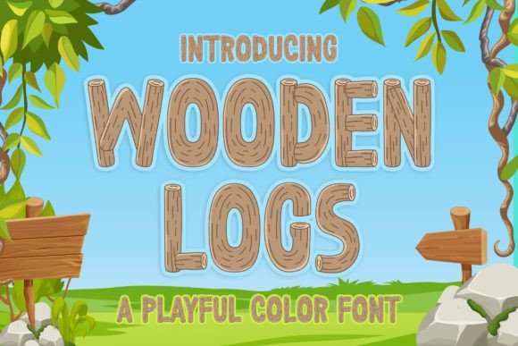 Wooden Logs: The Premium Display Font for Scroll-Stopping Campaigns